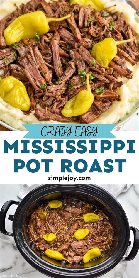 Mississippi Pot Roast is an incredibly popular and easy slow cooker ...