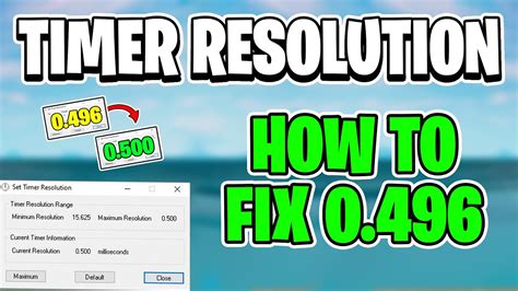 How to Optimize Timer Resolution 的图像结果