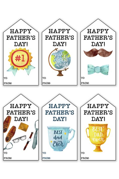 Fathers Day Printable Gift Tags