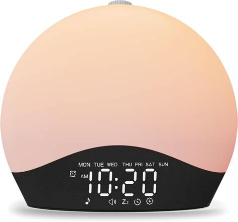 Amazon.com: JALL Sunrise Alarm Clock White Noise Sound Machine with 22 ...
