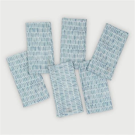 Speckle Blue Cotton Table Napkins-Set of 6 – SanctuaryLiving