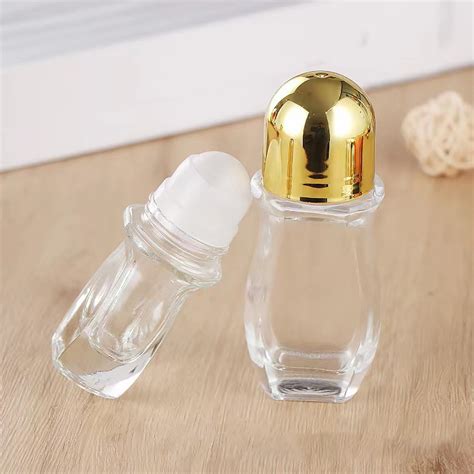 Glass Roller Bottles with Roll Ball Leak-Proof Smooth Rolling Action Glass Dispensing Bottles ...