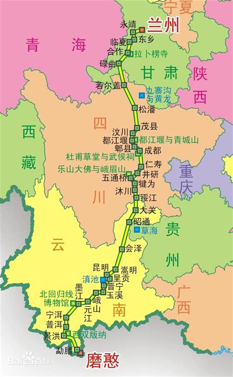 107国道全程线路图（最新） - 深圳本地宝