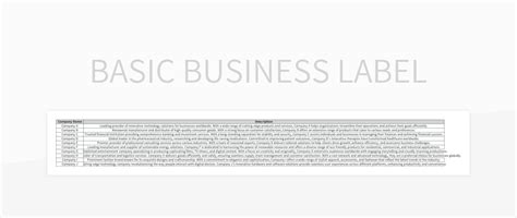 Image result for Excel Basic Label