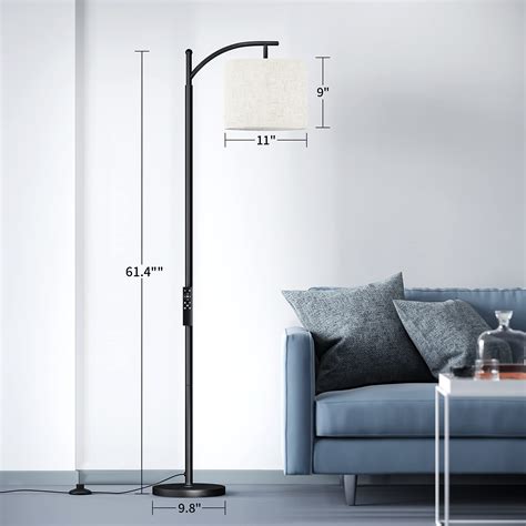 SUNMORY Arc Floor Lamp, Modern Floor Lamp with Romote Control and ...