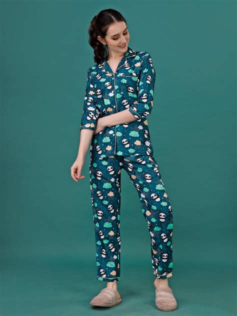 Cute Baby Panda Printed Nightsuit For Women – clozena