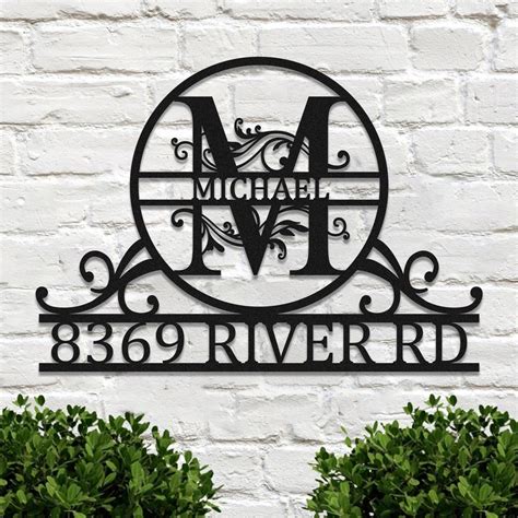 Personalized Metal Address Sign Custom Metal House Number - Etsy