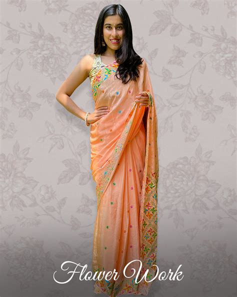 Phulkari Saree: Online Collection of Chiffon, Silk & Embroidered Saree