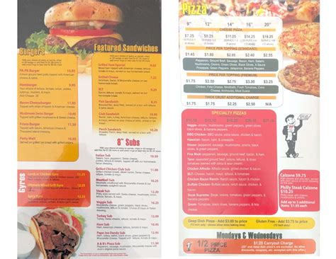 Menu - Original Jojo's Pizzeria