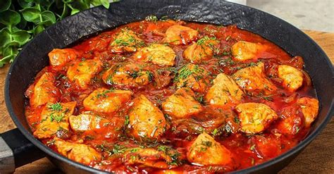 Рецепт тушения курицы в томатном соусе с новым вкусом — Ку-кухня мира