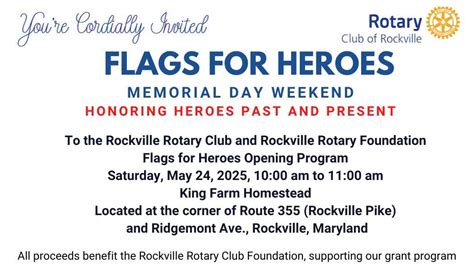 Flags for Heros Opening Ceremony, MD-355 & Ridgemont Ave, Rockville, MD ...