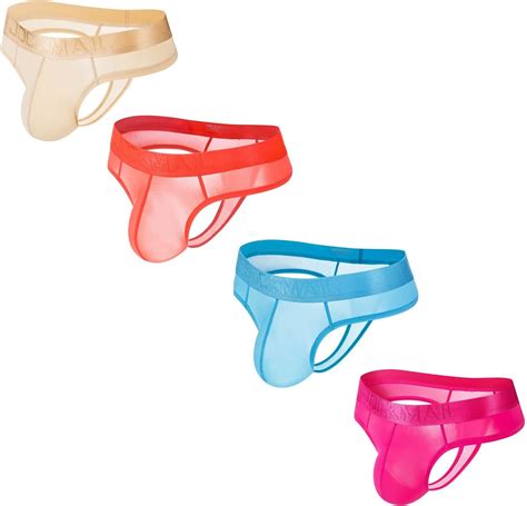 JOCKMAIL 4PCSPack Mens Thongs Underwear JockStrap India | Ubuy