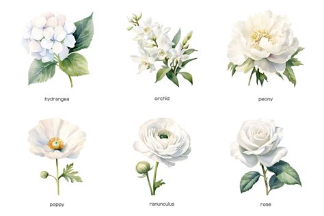 Free clip art white flowers, Download Free clip art white flowers png ...