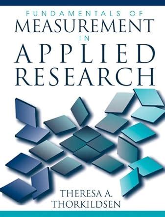 Buy Fundamentals of Measurement in Applied Research Book Online at Low ...