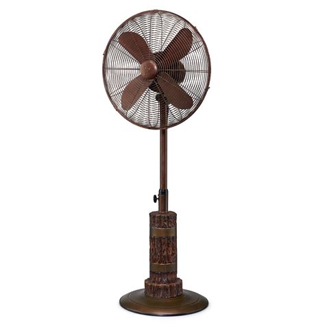 DecoBREEZE Adjustable Height Oscillating Outdoor Pedestal Fan, 18-Inch ...