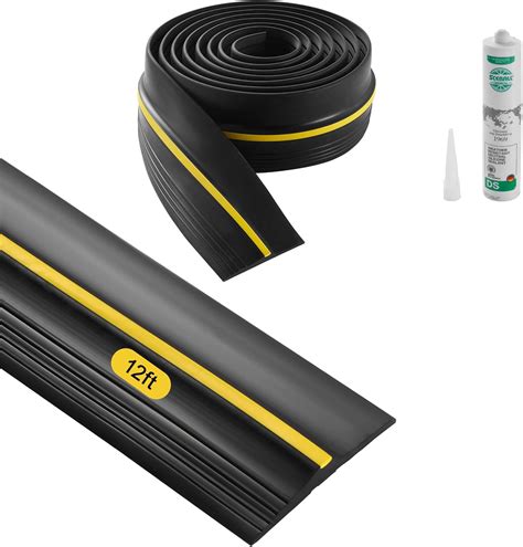 VEVOR Garage Door Threshold Seal Strip, 12 FT Universal Garage Door ...