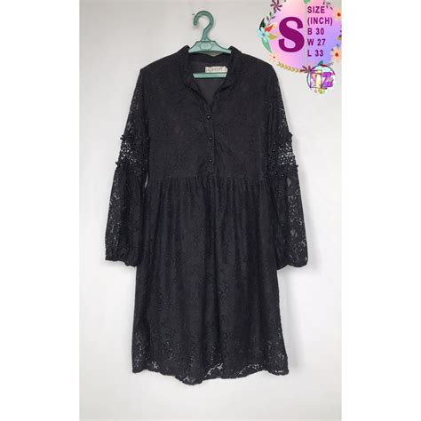 Thrifted Black Casual Dresses (small) | Shopee Philippines