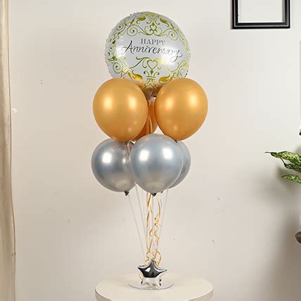 Send Anniversary Balloon Bouquet Online in India at Indiagift.in