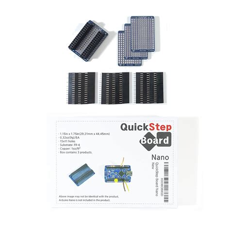 QuickStep Board Nano 3PCS - 1.2in X 1.8in Arduino Nano Breakout Board ...