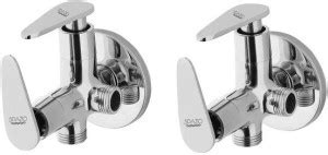 Spazio Stunning Vignette Angle Cock/Valve 2 in 1 Brass Wall Mount (Pack ...