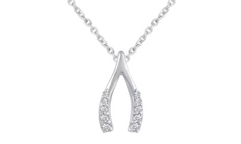 Lucky Wishbone 1/20 Cttw Diam... | Groupon Goods