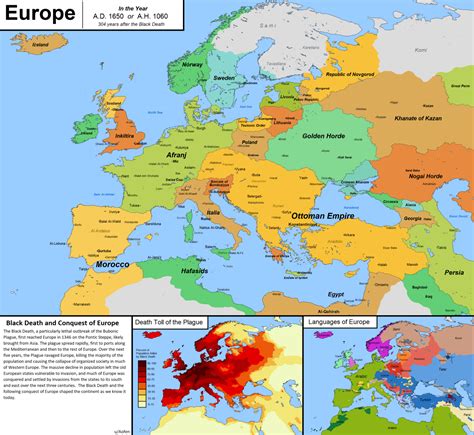 What if the Black Death was deadlier in Europe? by... - Maps on the Web
