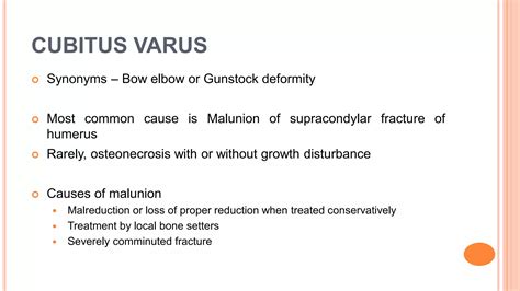 Cubitus varus and valgus | PPTX