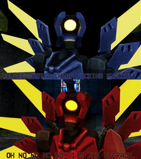The evolution of V2's ego : r/Ultrakill