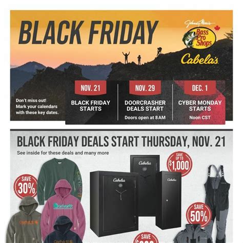 Cabelas Weekly Flyer - Black Friday Sale - Nov 21 - Dec 4 ...