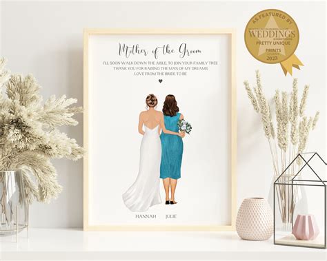 Mother Of The Groom Gift From The Bride | Pretty Unique Prints Ltd.