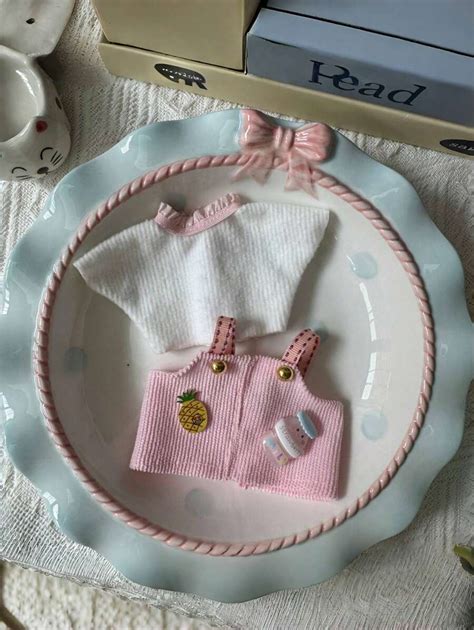 Boneca de Pelúcia LABUBU 2ª Geração, Conjunto de Roupas Série Doce de ...