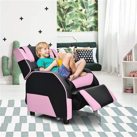 Buy HONEY JOY Kids Recliner, Youth Game Reclining Chair w/Headrest ...