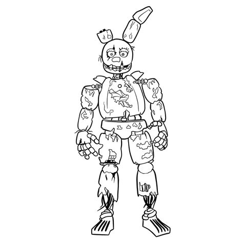 Image result for How to Draw Springtrap