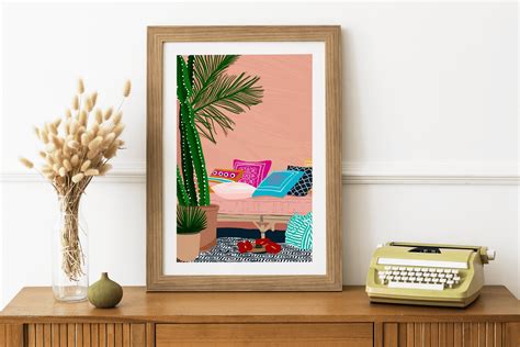 Tropical Art Print Boho Chic Wall Decor Watercolor Painting - Etsy