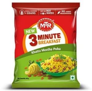 MTR Khatta Meetha Poha Ready Mix 3-Min Breakfast 60 g Price in India ...