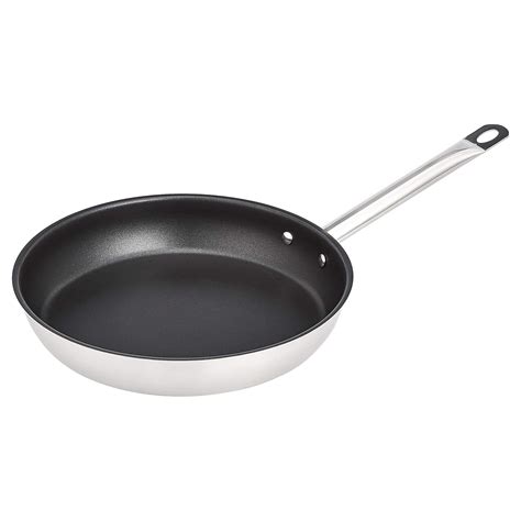 AmazonCommercial 11" Non-Stick Stainless Steel Aluminum-Clad Fry Pan ...