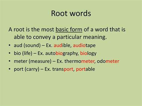5th Grade Prefixes, Suffixes & Roots | PPTX