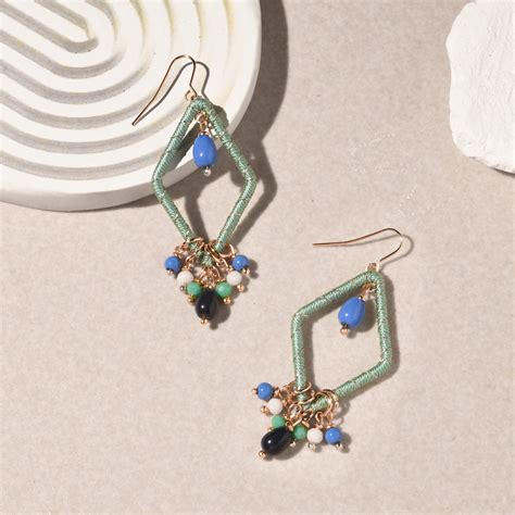 Accessorize London Women's Diamond Wrapped Earrings - Accessorize India