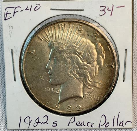Lot - 1922-S US $1 Peace Silver Dollar