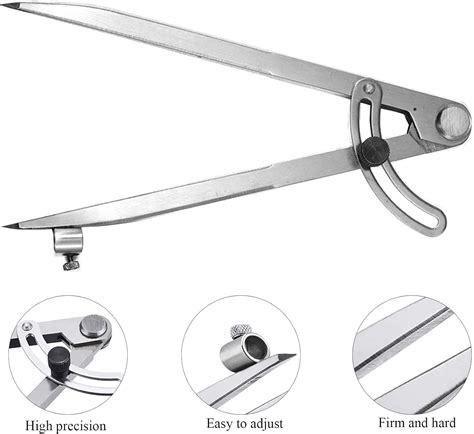 Buy KINDPMA 8 Inch Compass Drawing 5 Pencil Professional Woodwork ...