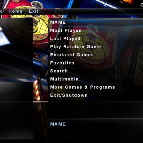 Image result for GameEx Custom Menu Editor