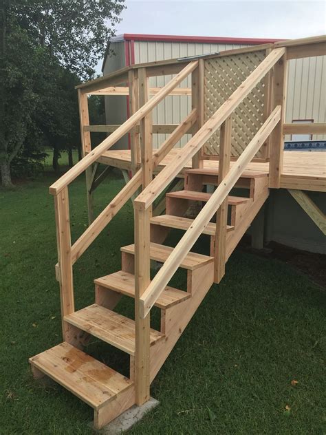 Deck stairs - Modern Design | Outdoor stair railing, Diy stairs outdoor ...