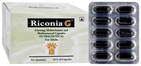 Riconia G Capsule 10 - Uses, Side Effects, Dosage, Price | Truemeds