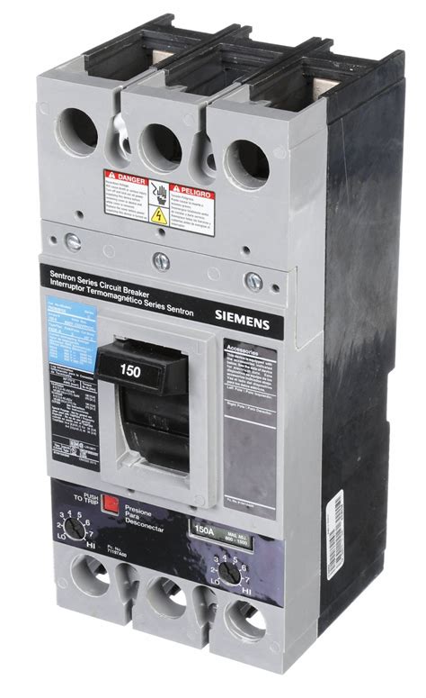 SIEMENS Molded Case Circuit Breaker: 150 A Amps, 22kA at 600V AC, Fixed ...