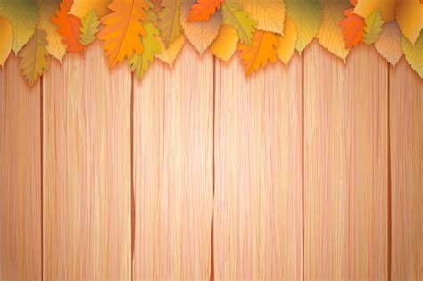 Realistic fall wood background | Free Vector