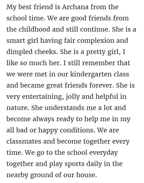essay on my best friend in English - Brainly.in