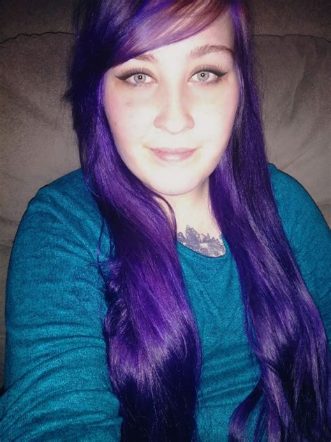 Blue and purple mixed together make this wonderful color😍 : r/Hair