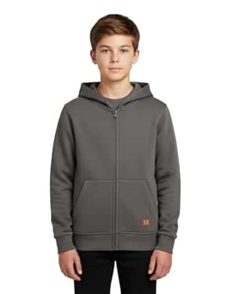 Alan Jones Clothing Boys Regular Fit Zipper Hooded Sweatshirt ...