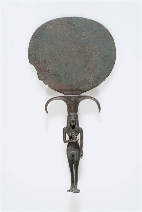 Mirror of Isis with Horus as a baby - Egypt Museum
