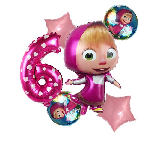 Halloween Decoration Balloons Masha And Bear Theme Foil Balloons 32 ...